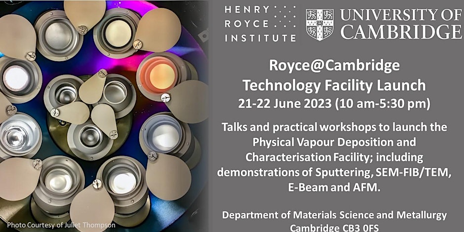 Physical Vapour Deposition and Characterisation Facility Launch
